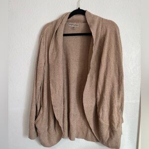 Barefoot Dreams Cozychic Lite Circle knit cardigan Size XL